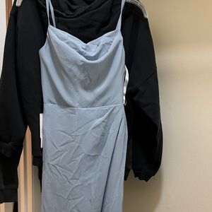JJs House Strapless Sky Blue Dress